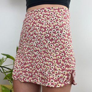 NEW Pacsun Floral Skirt - Women’s S -  Pink / Yellow